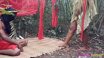 Native Doctor Banging Ambitious Woman Outdoors!