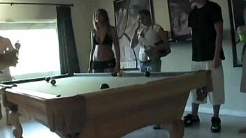 friends in hotel room threesome with blowjobs and fucking