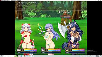 Alchemist Collette's public encounter in hentai game