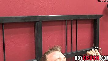 Can You Believe This Blond Homo Rides Massive Cock While Touching Himself?