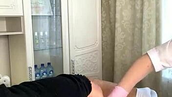 Sugarnadya expertly depilates a pierced penis in close-up reality action