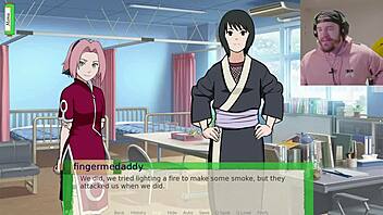 sakura bent over for jikage in uncensored bdsm doggystyle, she couldn't resist!