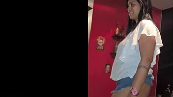 Intense gym session and raw ejaculation on my unguarded pussy