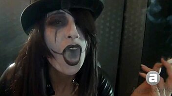 goth smoking styles with big tits