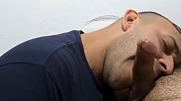 Janitor gets fucked in the restroom