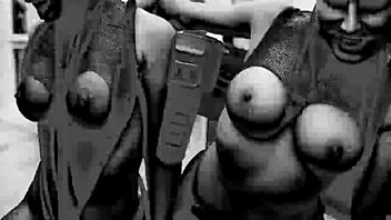 Dystopian-themed party with C23-generated sex robots