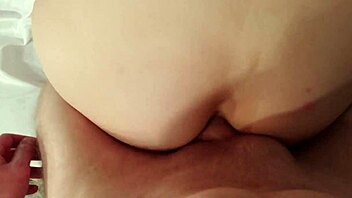 On the first date, the sweet girl rides his cock cowgirl style before receiving an anal creampie.