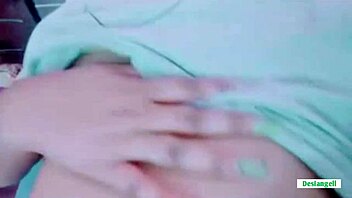 hot indian girl caught masturbating and fingering in room at night with boyfriend