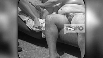 In this couple's fantasy roleplay, the escort and client engage in dirty talk while licking ass and pussy.