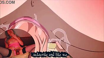 Amateur homemade video of a dirty half-breed hentai getting fucked hard