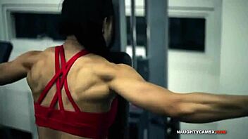 Bikini fitness models perform sexy workouts