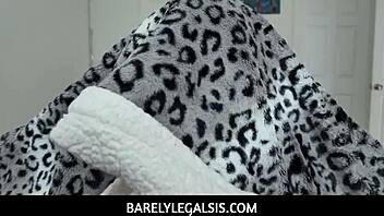 Katie's Halloween surprise: Teen blonde stepsister reveals kinky costume to stepbrother