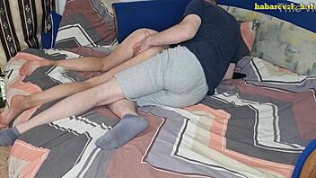Homemade threesome with a cheating wife and her friend