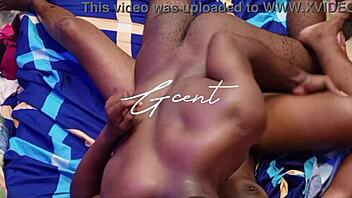 Passionate deep missionary sex with wet pussy