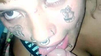I give her a strip tease and a facial before eating her out