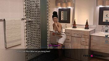 Dreams Of Desires Scene 1 - Alex Watching His Landlady While She Taking Shower And Jerking!