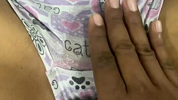 the hottest pussy rubbing and cumshot on tight 18+ stepsister's pussy 😜