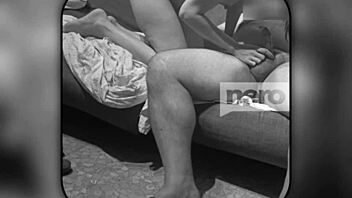 In this couple's fantasy roleplay, the escort and client engage in dirty talk while licking ass and pussy.