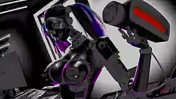 c23 robot whores partying in dystopian visuals 😈