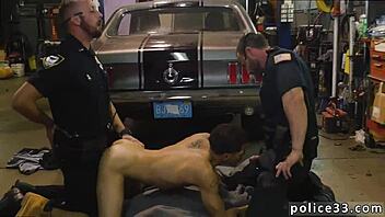 Gay guy gets torn up hard by the police officer