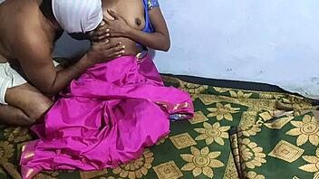 Steamy nighttime encounter between a rural Indian couple