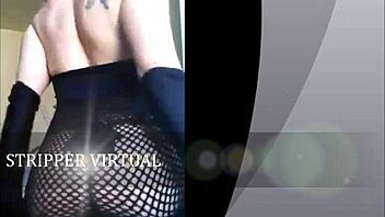 Check out this sensual stripper tearing off her clothes