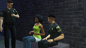 Double penetration and cumshots in a 3D cartoon promotion of The Sims 3D Hentai