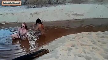 Seksimme tuntemattoman kanssa rannalla, hän jätti meidät molemmat hajalleen