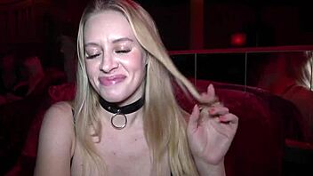 nikki riddle, damn, casting in latex at strip club... hot!