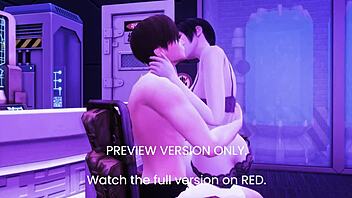 Hentai 3D cartoon featuring Ada Wong and monster sex