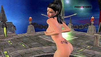 tamil audio: 'unga mulai super ah irukkumma pakuthi 18!' in animated 3d hentai solo fun.