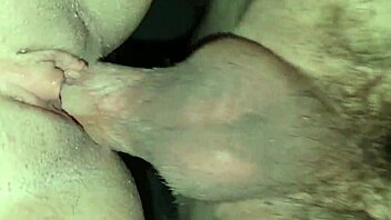 a couple shares an intense creampie moment, her body trembling as he fills her deeply with cum