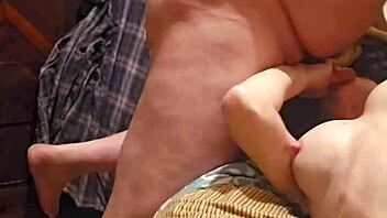 Watch this little redhead get face fucked with slaps and teasing blowjob?