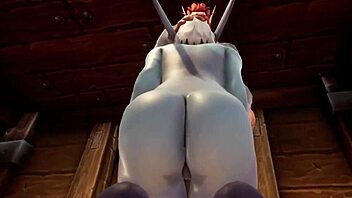 Elf Teases Night Elf In Kitchen.