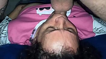 Mature MILF enjoys sucking cock and rimming for her son's friend