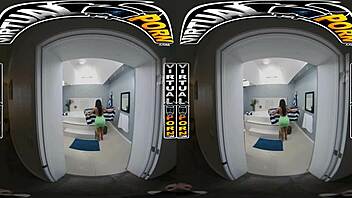 Virtual porn game day fuck with curvy black pornstar Jordyn Falls