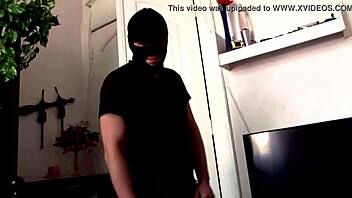Twink's mask and monster Dave's trailer in gay hardcore video