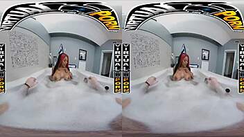 Virtual porn game day fuck with curvy black pornstar Jordyn Falls