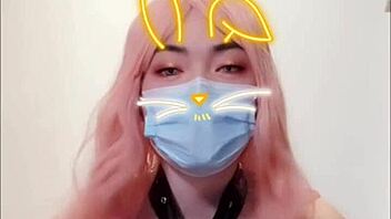 Selena, Shemale in Corset Masturbating Hot! 🔥