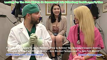 Mina Moon undergoes a mandatory physical examination at Tampa University clinic