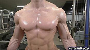 Two Stunning Horny Jocks Fuck Doggystyle At The Gym