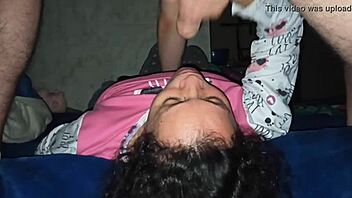 Mature MILF enjoys sucking cock and rimming for her son's friend