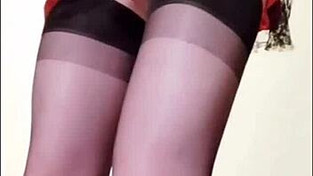 Selena, Shemale in Corset Masturbating Hot! 🔥