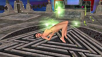 tamil audio: 'unga mulai super ah irukkumma pakuthi 18!' in animated 3d hentai solo fun.