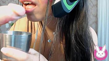 asmr roleplay cosplay dva overwatch gamer fun