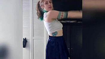 stripping with foot play and spit masturbation, want to see?