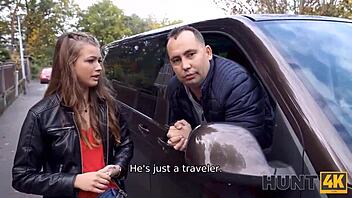 Teen sex with cheating wife in the car