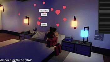 Roblox player gets fucked by a demon in missionary position