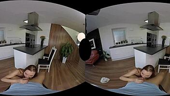 Morgan Rodriguez MASTURBATES HARD in VR Reality.