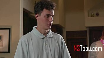 Smelling stepmom's panties in lingerie fetish taboo